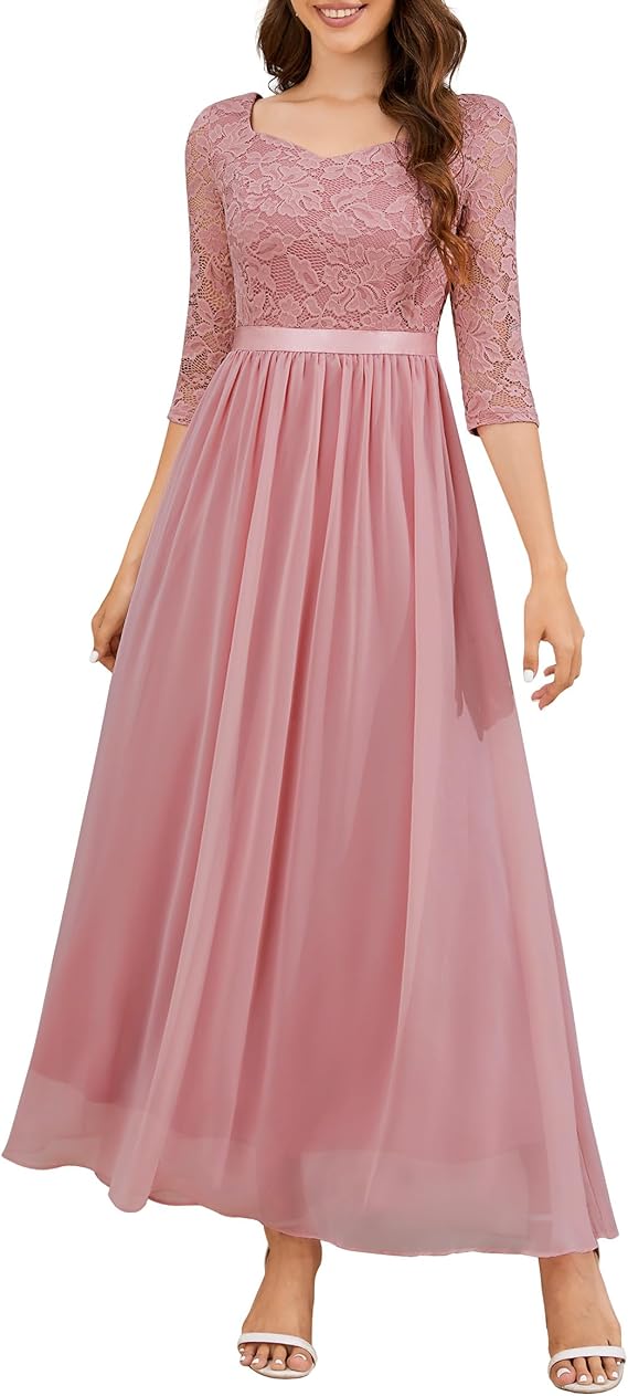 لباس رسمی زنانه Wedtrend، لباس مادر عروس، لباس مهمان آستین سه چهارم، لباس شب ماکسی لباس رسمی زنانه Wedtrend، لباس مادر عروس، لباس مهمان آستین سه چهارم، لباس شب ماکسی